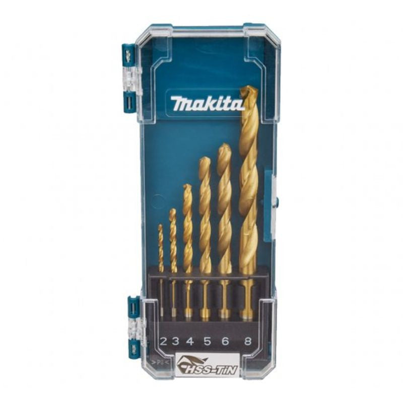 6-piece metal drill bit set MAKITA D-72833